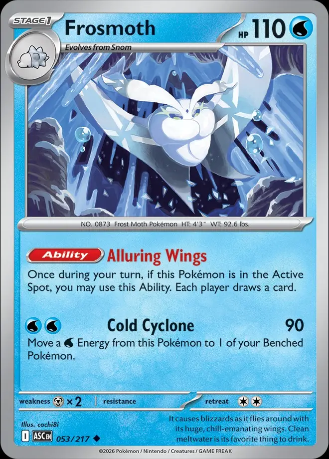 Karta Pokémon: Ascended Heroes - 053 - Frosmoth (Energy Reverse Holo)