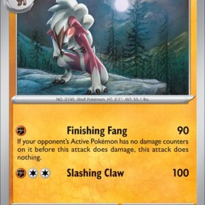 Karta Pokémon: Obsidian Flames - 117 - Lycanroc