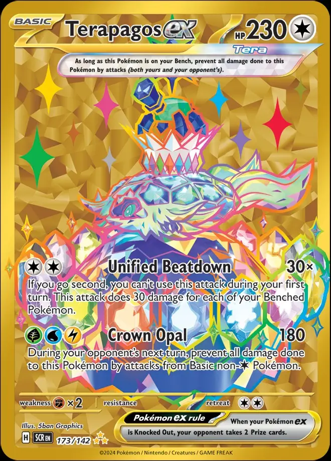 Karta Pokémon: Stellar Crown - 173 - Terapagos ex
