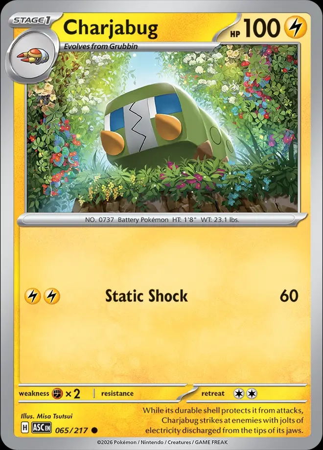 Karta Pokémon: Ascended Heroes - 065 - Charjabug