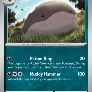Karta Pokémon: Obsidian Flames - 128 - Paldean Clodsire (Reverse Holo)