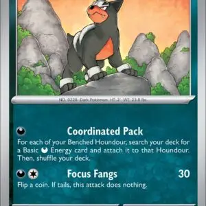 Karta Pokémon: Obsidian Flames - 131 - Houndour (Reverse Holo)