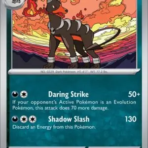 Karta Pokémon: Obsidian Flames - 133 - Houndoom (Reverse Holo)
