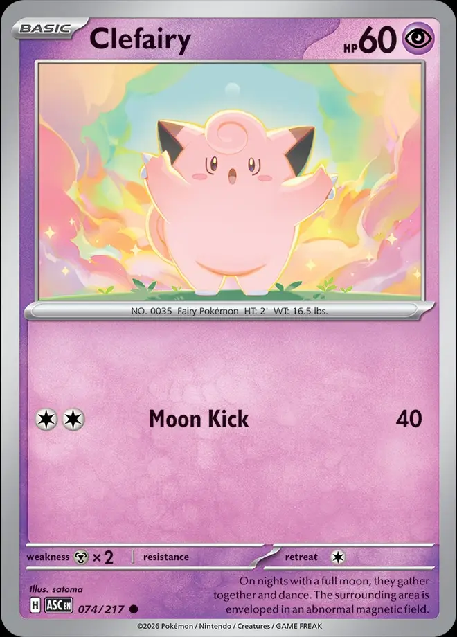 Karta Pokémon: Ascended Heroes - 074 - Clefairy