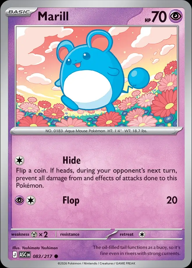 Karta Pokémon: Ascended Heroes - 083 - Marill