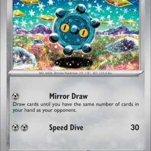 Karta Pokémon: Obsidian Flames - 144 - Bronzor (Reverse Holo)