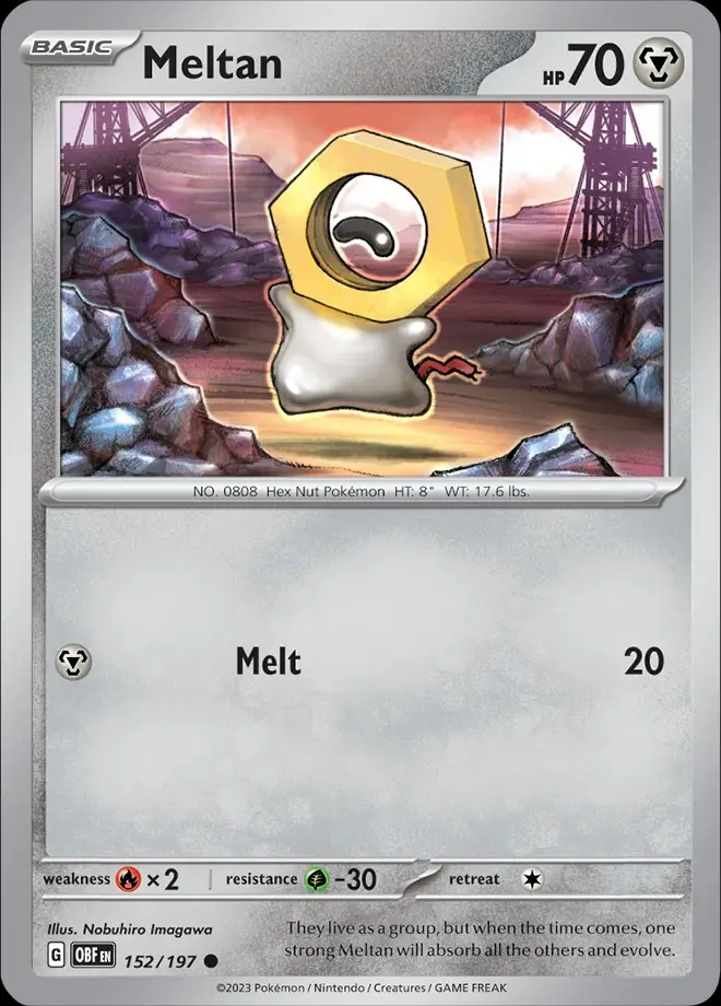 Karta Pokémon: Obsidian Flames - 152 - Meltan