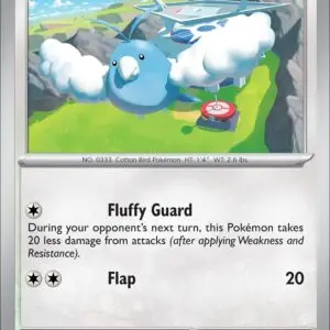 Karta Pokémon: Obsidian Flames - 169 - Swablu (Reverse Holo)