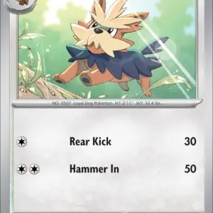 Karta Pokémon: Obsidian Flames - 171 - Herdier (Reverse Holo)