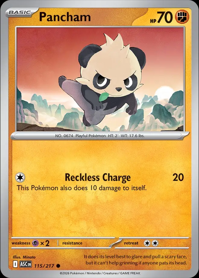 Karta Pokémon: Ascended Heroes - 115 - Pancham