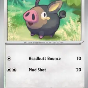 Karta Pokémon: Obsidian Flames - 182 - Lechonk (Reverse Holo)