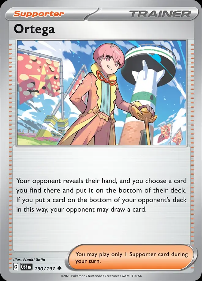 Karta Pokémon: Obsidian Flames - 190 - Ortega