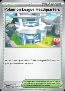 Karta Pokémon: Obsidian Flames - 192 - Pokemon League Headquarters