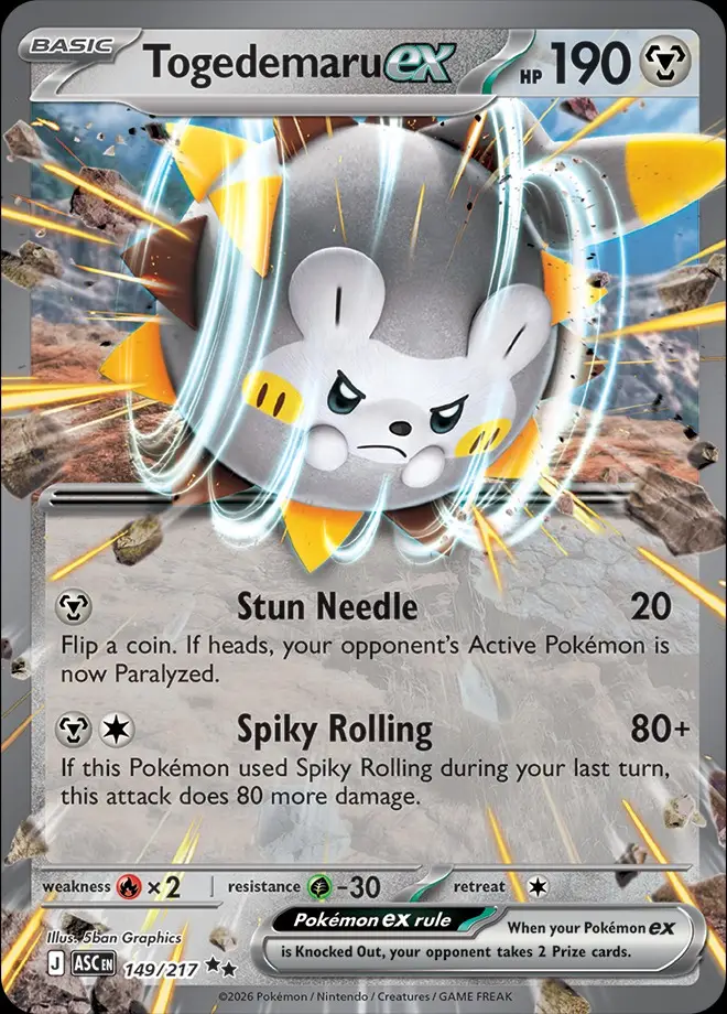 Karta Pokémon: Ascended Heroes - 149 - Togedemaru ex