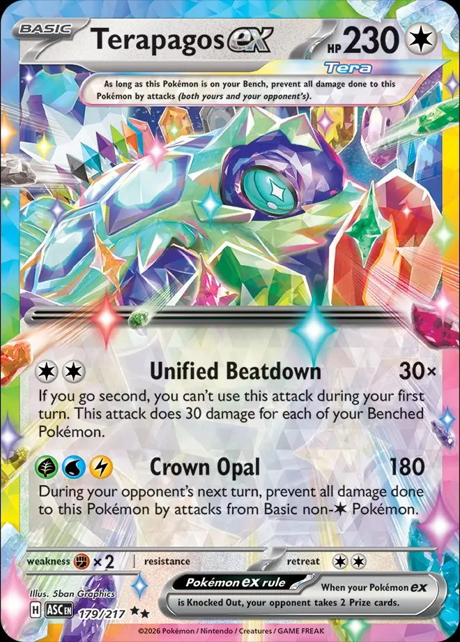 Karta Pokémon: Ascended Heroes - 179 - Terapagos ex