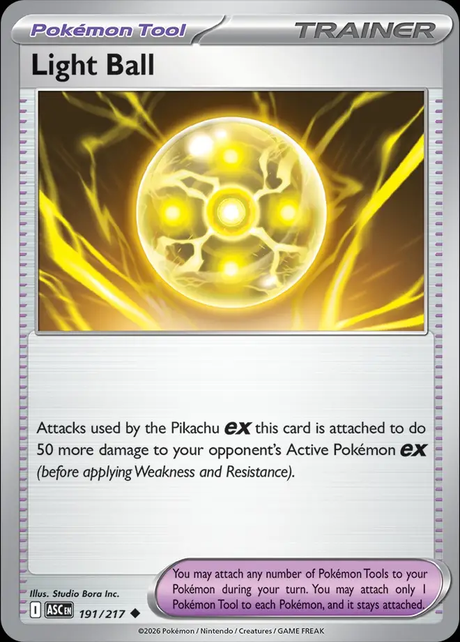 Karta Pokémon: Ascended Heroes - 191 - Light Ball
