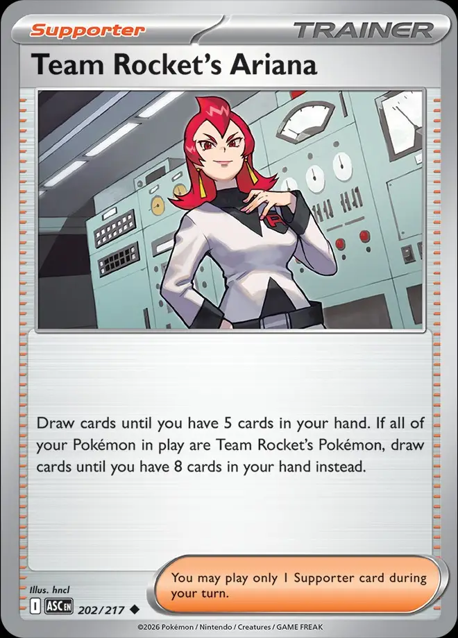 Karta Pokémon: Ascended Heroes - 202 - Team Rocket's Ariana