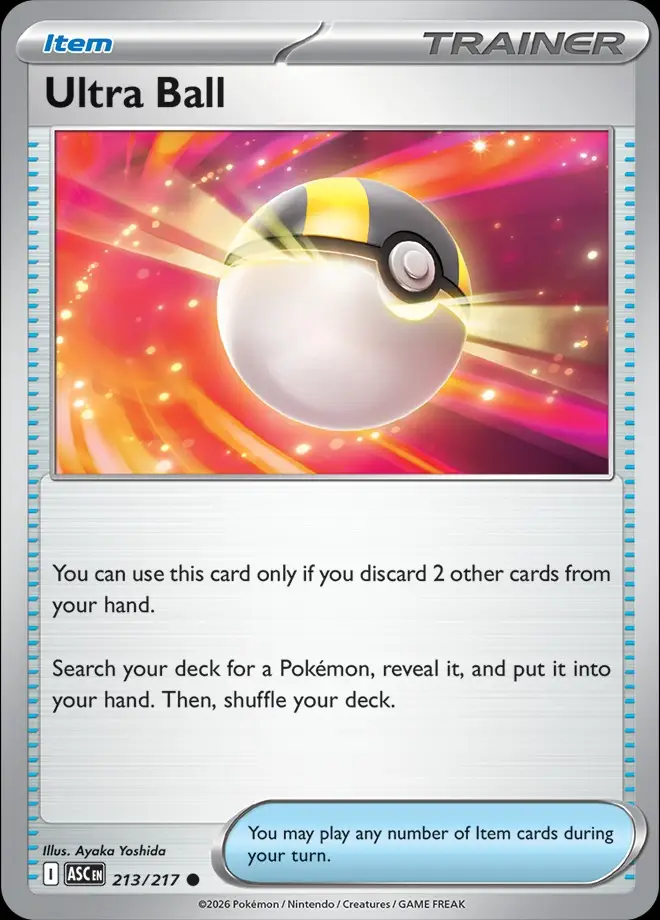 Karta Pokémon: Ascended Heroes - 213 - Ultra Ball (Reverse Holo)