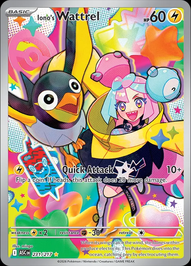 Karta Pokémon: Ascended Heroes - 231 - Iono's Wattrel