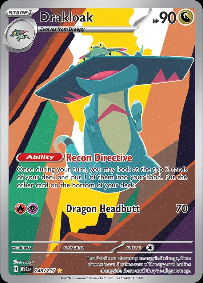 Karta Pokémon: Ascended Heroes - 248 - Drakloak
