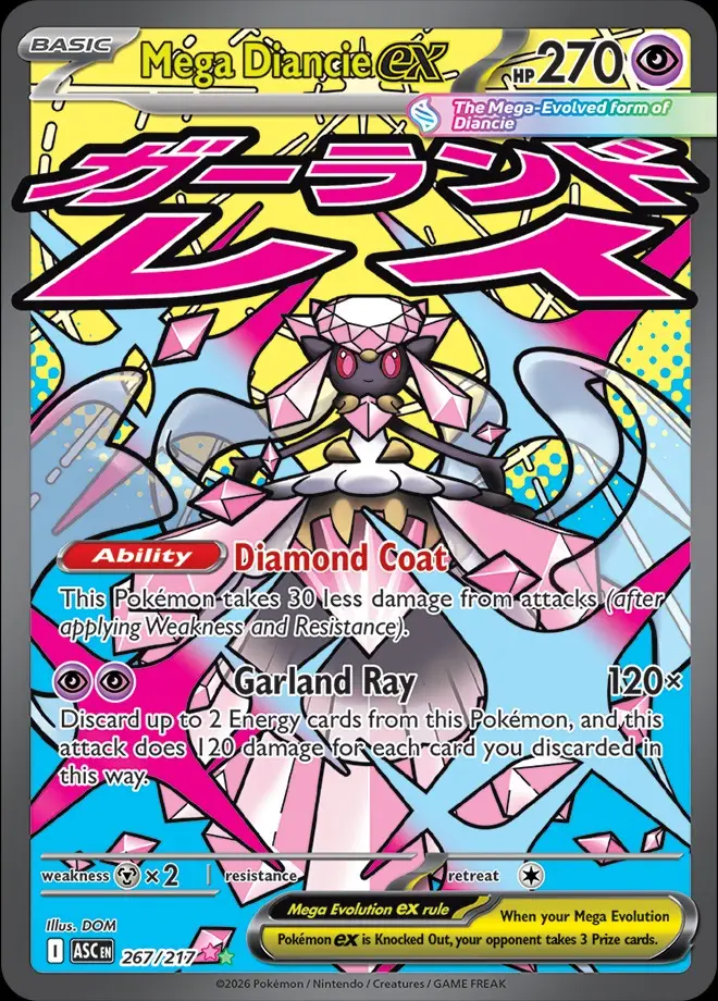 Karta Pokémon: Ascended Heroes - 267 - Mega Diancie