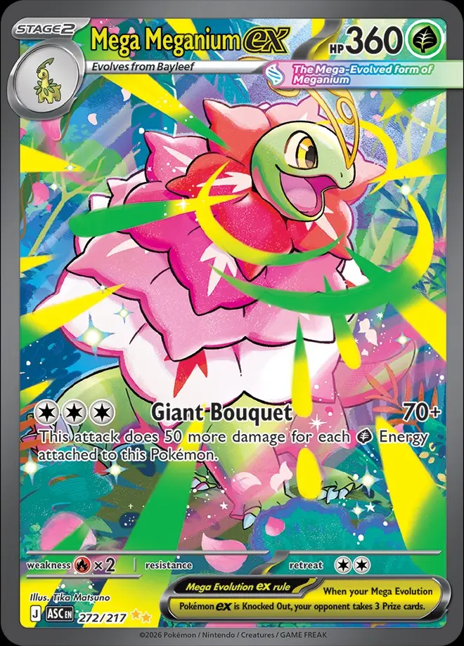 Karta Pokémon: Ascended Heroes - 272 - Mega Meganium