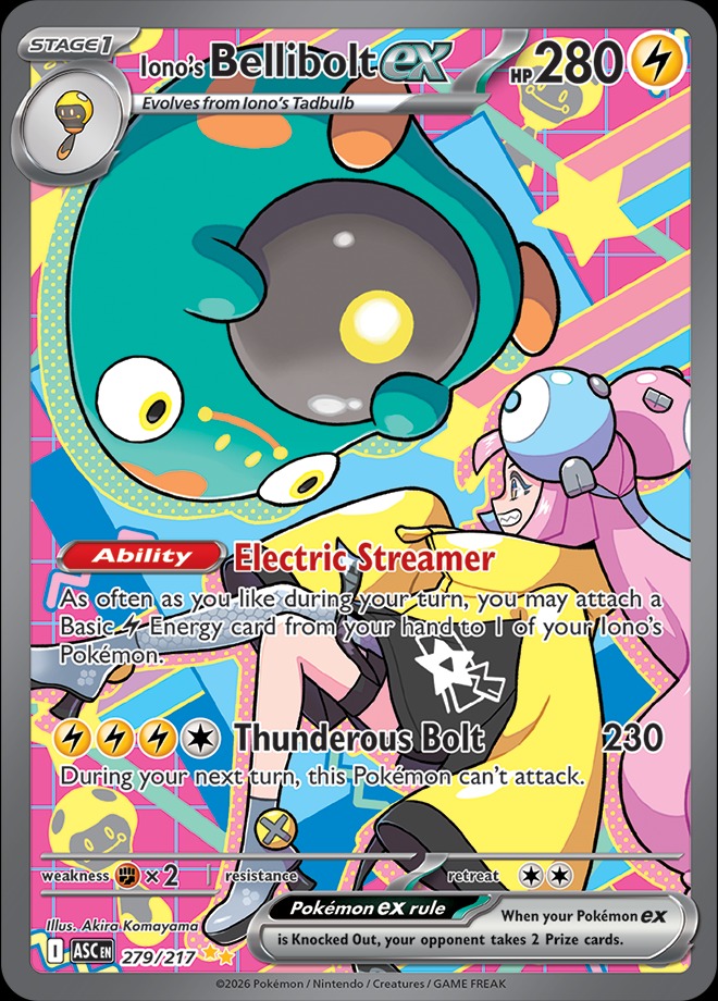 Karta Pokémon: Ascended Heroes - 279 - Iono's Bellibolt
