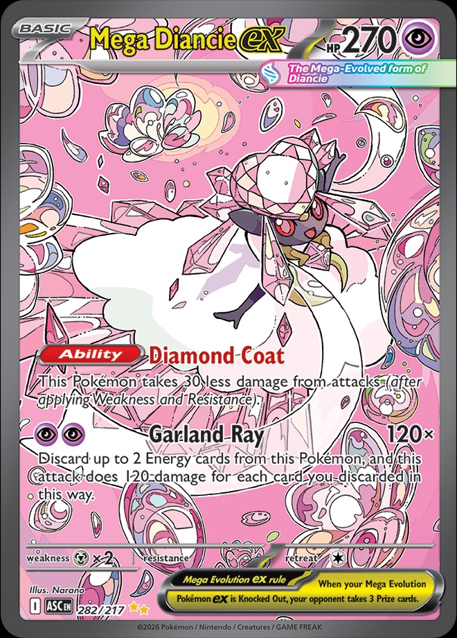 Karta Pokémon: Ascended Heroes - 282 - Mega Diancie