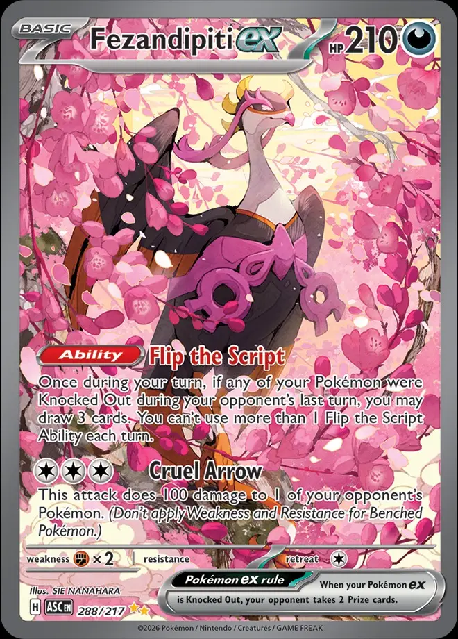 Karta Pokémon: Ascended Heroes - 288 - Fezandipiti