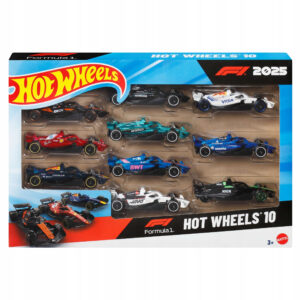Hot Wheels Formuła 1 Samochodziki Bolidy F1 10-pak JMM24
