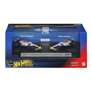 Hot Wheels Premium Formuła 1 (2-pak, gablotka) JMM94 - Visa Cash App Racing Bulls F1 Team