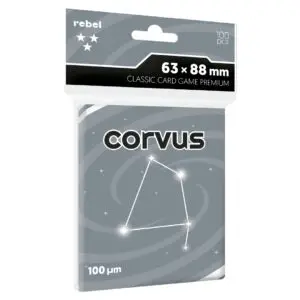 Koszulki na karty Rebel (63x88 mm) Corvus Premium, 100 sztuk