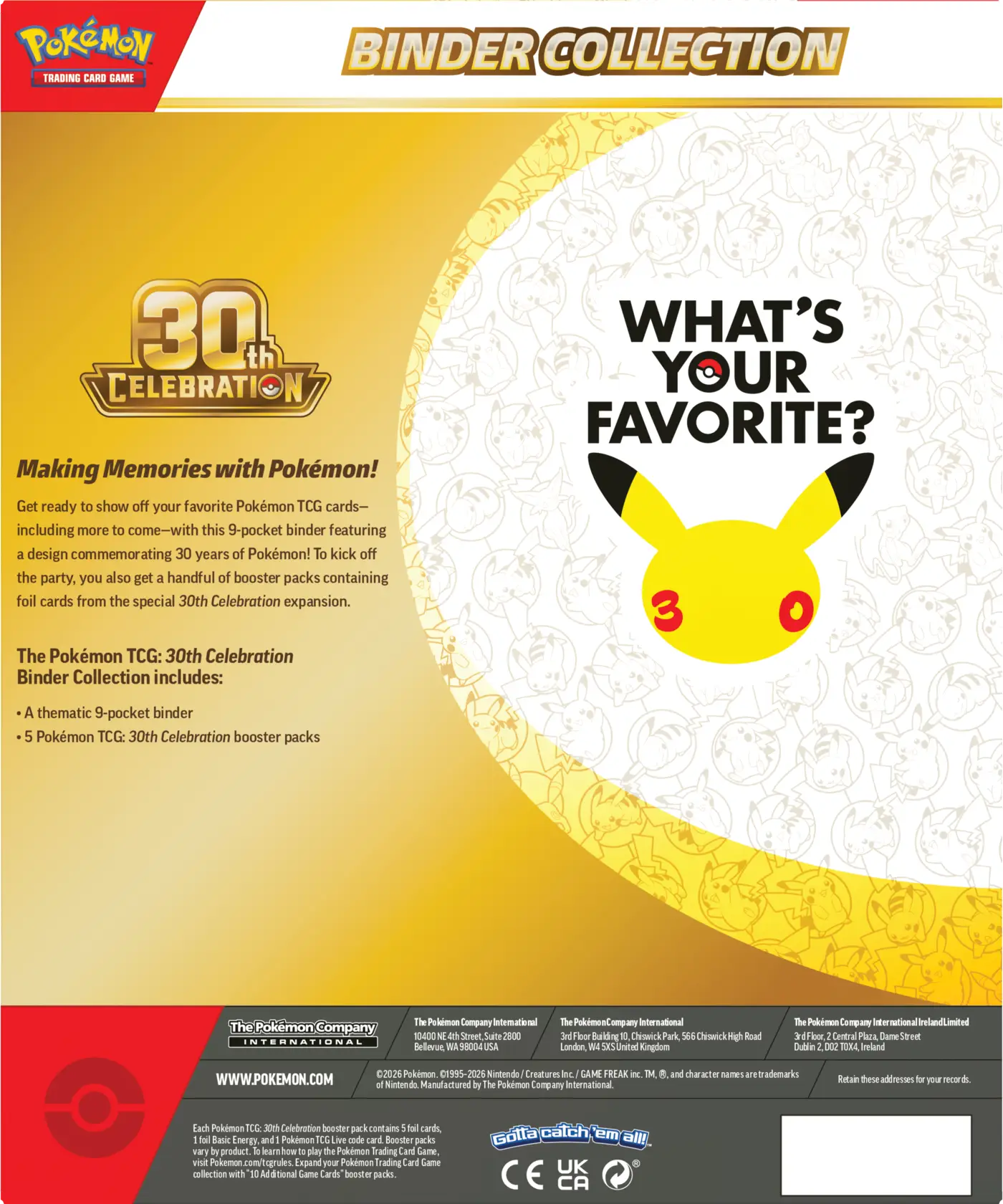 Pokémon TCG: 30th Celebration - Binder Collection - obrazek 5