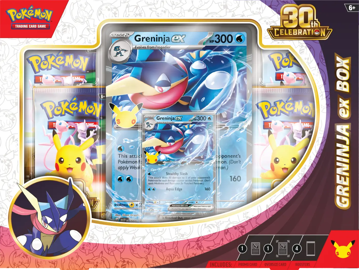 Pokémon TCG: 30th Celebration - Ex Box - Greninja ex - obrazek 2