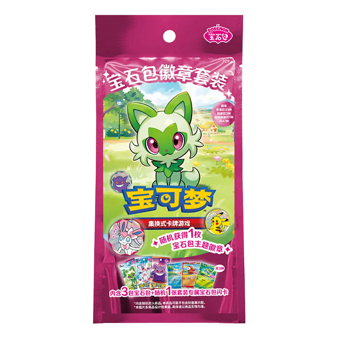 Pokémon TCG: Gem Pack Badge Set Chiński