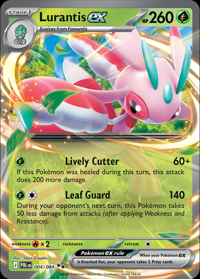 Karta Pokémon: Pitch Black - 004 - Lurantis ex