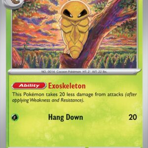 Karta Pokémon: Chaos Rising - 002 - Kakuna (Reverse Holo)