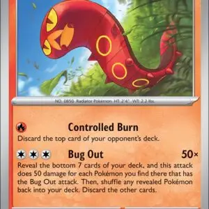 Karta Pokémon: Pitch Black - 009 - Sizzlipede (Reverse Holo)