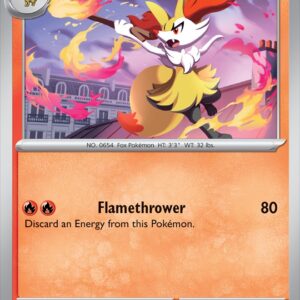 Karta Pokémon: Chaos Rising - 012 - Braixen (Reverse Holo)