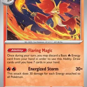 Karta Pokémon: Chaos Rising - 013 - Delphox (Reverse Holo)