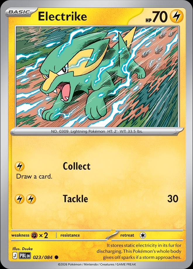 Karta Pokémon: Pitch Black - 023 - Electrike