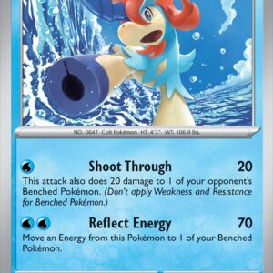 Karta Pokémon: Chaos Rising - 019 - Keldeo (Reverse Holo)