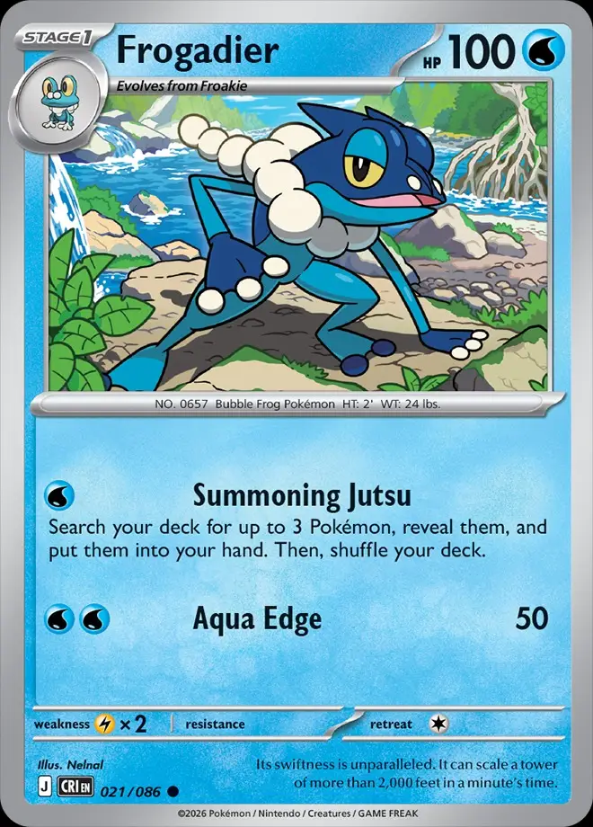 Karta Pokémon: Chaos Rising - 021 - Frogadier (Reverse Holo)