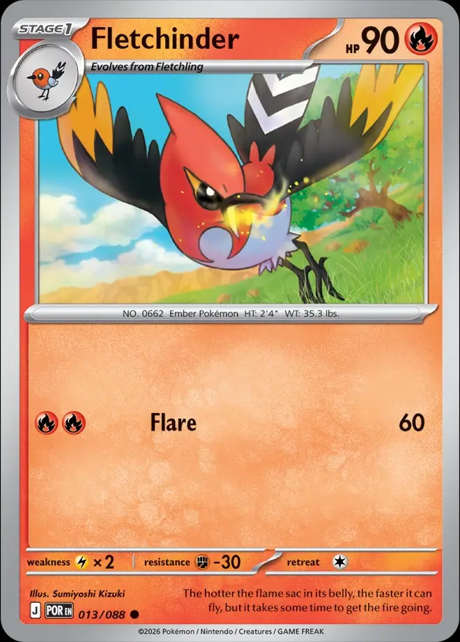 Karta Pokémon: Perfect Order - 013 - Fletchinder