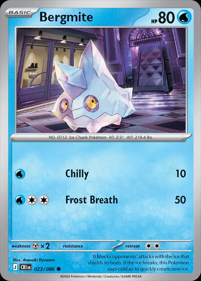 Karta Pokémon: Chaos Rising - 023 - Bergmite