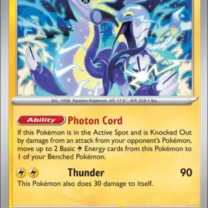Karta Pokémon: Pitch Black - 028 - Miraidon (Reverse Holo)