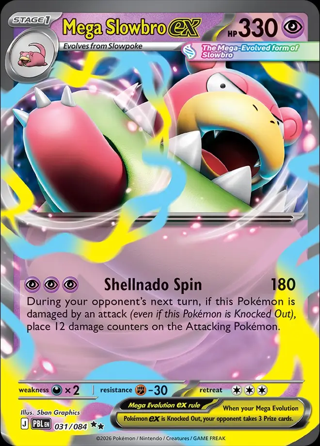 Karta Pokémon: Pitch Black - 031 - Mega Slowbro ex
