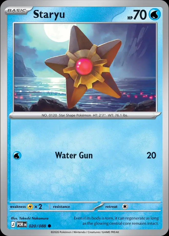 Karta Pokémon: Perfect Order - 020 - Staryu