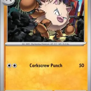 Karta Pokémon: Pitch Black - 043 - Primeape (Reverse Holo)