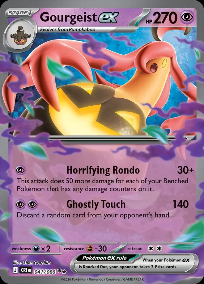 Karta Pokémon: Chaos Rising - 041 - Gourgeist ex